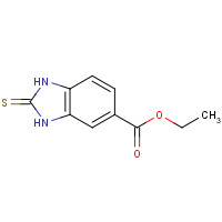 92807-00-6 ethyl 2-sulfanylidene-1,3-dihydrobenzimidazole-5-carboxylate chemical structure