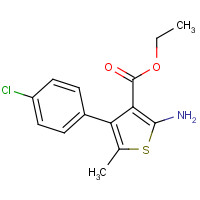 350989-77-4 ethyl 2-amino-4-(4-chlorophenyl)-5-methylthiophene-3-carboxylate chemical structure