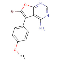 501693-20-5 6-bromo-5-(4-methoxyphenyl)furo[2,3-d]pyrimidin-4-amine chemical structure