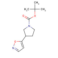 1225218-92-7 tert-butyl 3-(1,2-oxazol-5-yl)pyrrolidine-1-carboxylate chemical structure