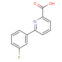 887982-40-3 6-(3-fluorophenyl)pyridine-2-carboxylic acid chemical structure