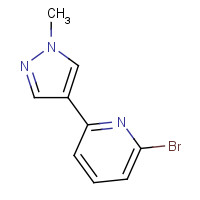 1093879-86-7 2-bromo-6-(1-methylpyrazol-4-yl)pyridine chemical structure