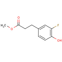 90417-24-6 methyl 3-(3-fluoro-4-hydroxyphenyl)propanoate chemical structure