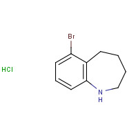 1379350-71-6 6-bromo-2,3,4,5-tetrahydro-1H-1-benzazepine;hydrochloride chemical structure