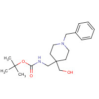493026-45-2 tert-butyl N-[[1-benzyl-4-(hydroxymethyl)piperidin-4-yl]methyl]carbamate chemical structure