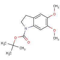 1037075-43-6 tert-butyl 5,6-dimethoxy-2,3-dihydroindole-1-carboxylate chemical structure