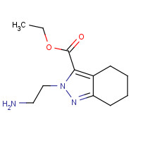 561299-63-6 ethyl 2-(2-aminoethyl)-4,5,6,7-tetrahydroindazole-3-carboxylate chemical structure