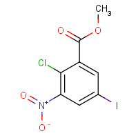 697762-26-8 methyl 2-chloro-5-iodo-3-nitrobenzoate chemical structure