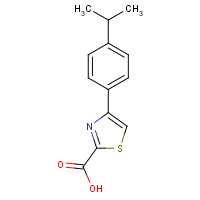 868591-88-2 4-(4-propan-2-ylphenyl)-1,3-thiazole-2-carboxylic acid chemical structure