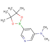 1425045-81-3 N,N-dimethyl-5-(4,4,5,5-tetramethyl-1,3,2-dioxaborolan-2-yl)pyridin-3-amine chemical structure