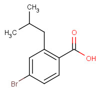 1016313-25-9 4-bromo-2-(2-methylpropyl)benzoic acid chemical structure