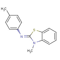 70038-60-7 3-methyl-N-(4-methylphenyl)-1,3-benzothiazol-2-imine chemical structure