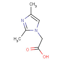 182143-31-3 2-(2,4-dimethylimidazol-1-yl)acetic acid chemical structure