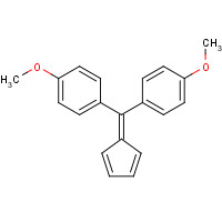 15972-55-1 1-[cyclopenta-2,4-dien-1-ylidene-(4-methoxyphenyl)methyl]-4-methoxybenzene chemical structure