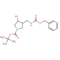 872716-50-2 tert-butyl 3-hydroxy-4-(phenylmethoxycarbonylaminomethyl)pyrrolidine-1-carboxylate chemical structure