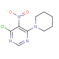 25710-23-0 4-chloro-5-nitro-6-piperidin-1-ylpyrimidine chemical structure