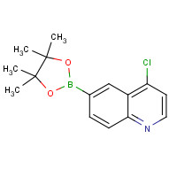 1201844-73-6 4-chloro-6-(4,4,5,5-tetramethyl-1,3,2-dioxaborolan-2-yl)quinoline chemical structure