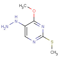1441760-81-1 (4-methoxy-2-methylsulfanylpyrimidin-5-yl)hydrazine chemical structure