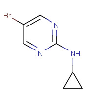 886366-20-7 5-bromo-N-cyclopropylpyrimidin-2-amine chemical structure