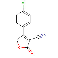 39561-83-6 3-(4-chlorophenyl)-5-oxo-2H-furan-4-carbonitrile chemical structure