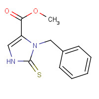 76075-15-5 methyl 3-benzyl-2-sulfanylidene-1H-imidazole-4-carboxylate chemical structure