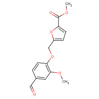 332165-50-1 methyl 5-[(4-formyl-2-methoxyphenoxy)methyl]furan-2-carboxylate chemical structure