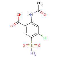 17560-54-2 2-acetamido-4-chloro-5-sulfamoylbenzoic acid chemical structure