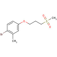 1430233-00-3 1-bromo-2-methyl-4-(3-methylsulfonylpropoxy)benzene chemical structure