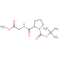 1097194-13-2 tert-butyl 2-[(2-methoxy-2-oxoethyl)carbamoyl]pyrrolidine-1-carboxylate chemical structure