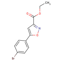 33277-15-5 ethyl 5-(4-bromophenyl)-1,2-oxazole-3-carboxylate chemical structure