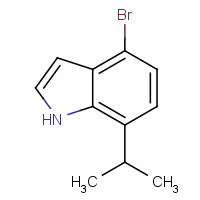1219741-52-2 4-bromo-7-propan-2-yl-1H-indole chemical structure