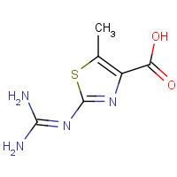 232596-13-3 2-(diaminomethylideneamino)-5-methyl-1,3-thiazole-4-carboxylic acid chemical structure