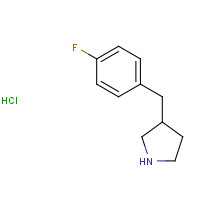 1003561-95-2 3-[(4-fluorophenyl)methyl]pyrrolidine;hydrochloride chemical structure