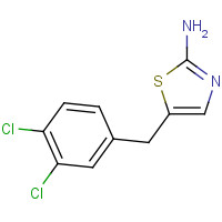 420102-86-9 5-[(3,4-dichlorophenyl)methyl]-1,3-thiazol-2-amine chemical structure