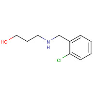 69739-55-5 3-[(2-chlorophenyl)methylamino]propan-1-ol chemical structure