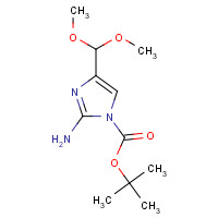 917919-48-3 tert-butyl 2-amino-4-(dimethoxymethyl)imidazole-1-carboxylate chemical structure