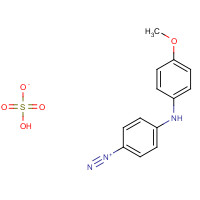 49732-38-9 hydrogen sulfate;4-(4-methoxyanilino)benzenediazonium chemical structure