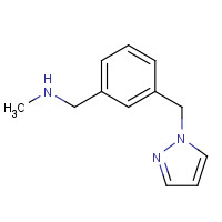 892502-10-2 N-methyl-1-[3-(pyrazol-1-ylmethyl)phenyl]methanamine chemical structure