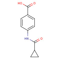 23745-26-8 4-(cyclopropanecarbonylamino)benzoic acid chemical structure
