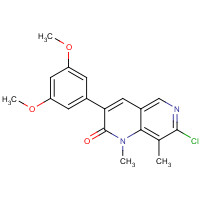 1538605-38-7 7-chloro-3-(3,5-dimethoxyphenyl)-1,8-dimethyl-1,6-naphthyridin-2-one chemical structure