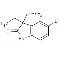 304876-06-0 5-bromo-3,3-diethyl-1H-indol-2-one chemical structure