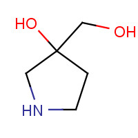 1363381-92-3 3-(hydroxymethyl)pyrrolidin-3-ol chemical structure