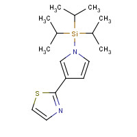 566931-92-8 tri(propan-2-yl)-[3-(1,3-thiazol-2-yl)pyrrol-1-yl]silane chemical structure