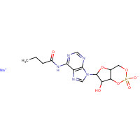 70253-67-7 sodium;N-[9-(7-hydroxy-2-oxido-2-oxo-4a,6,7,7a-tetrahydro-4H-furo[3,2-d][1,3,2]dioxaphosphinin-6-yl)purin-6-yl]butanamide chemical structure