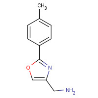 33105-96-3 [2-(4-methylphenyl)-1,3-oxazol-4-yl]methanamine chemical structure