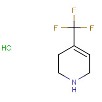 266359-12-0 4-(trifluoromethyl)-1,2,3,6-tetrahydropyridine;hydrochloride chemical structure