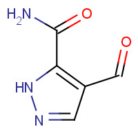 84999-41-7 4-formyl-1H-pyrazole-5-carboxamide chemical structure