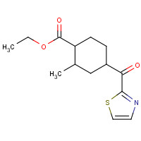 1411987-17-1 ethyl 2-methyl-4-(1,3-thiazole-2-carbonyl)cyclohexane-1-carboxylate chemical structure