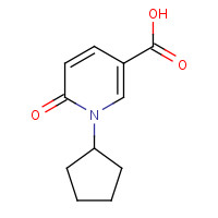 933696-86-7 1-cyclopentyl-6-oxopyridine-3-carboxylic acid chemical structure