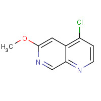 952059-61-9 4-chloro-6-methoxy-1,7-naphthyridine chemical structure